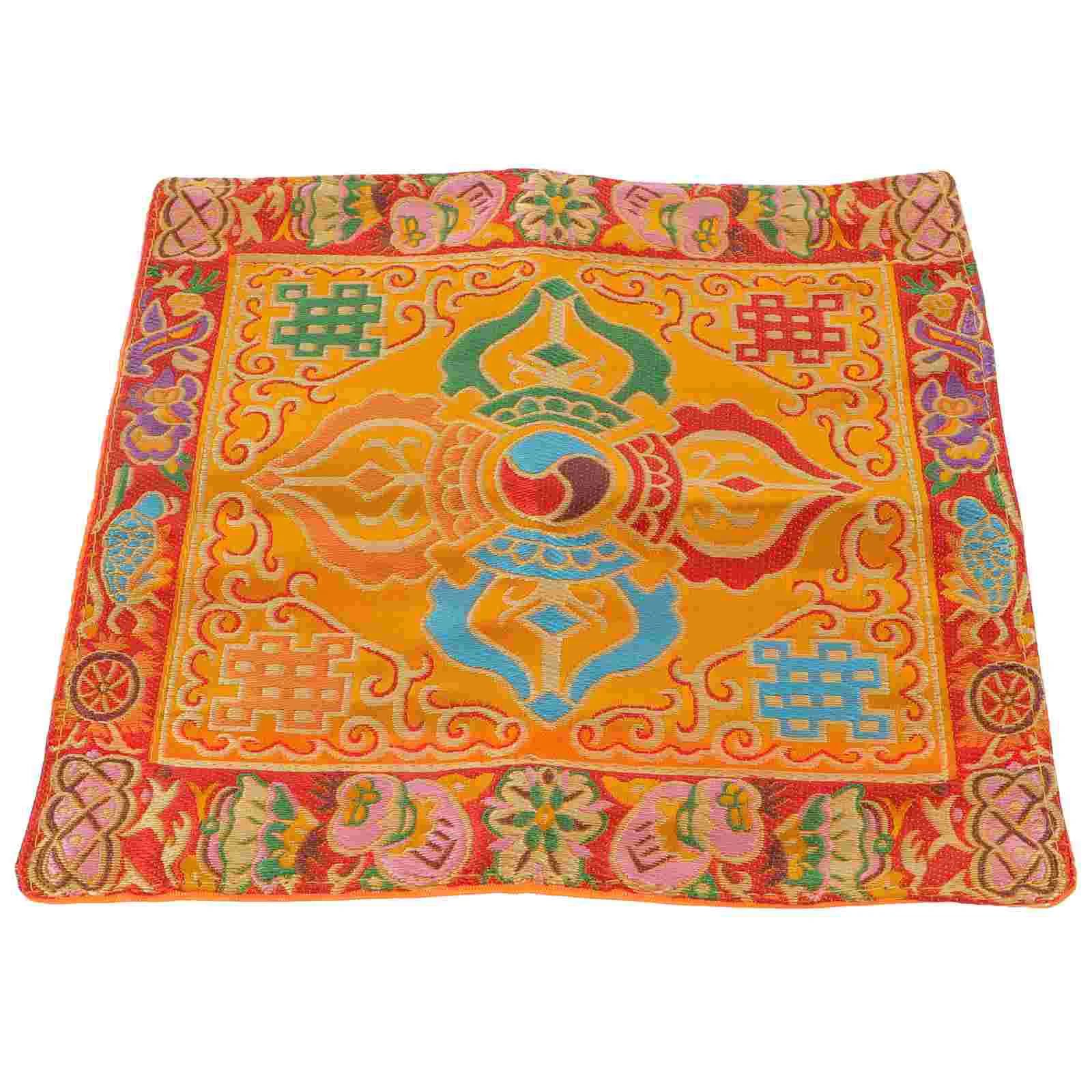 Woven Cloth Embroidery Brocade Tapestry Zen Scriptures Tablecloths Binding Style Packing Temple Supply Book Copy