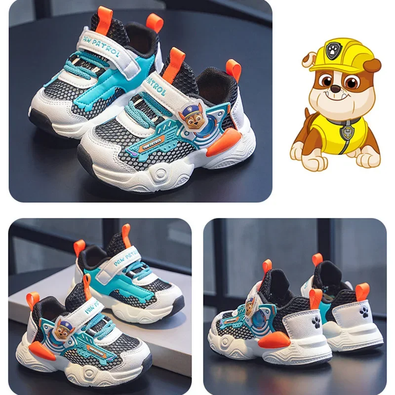 Taglia 23-30 Paw Patrol Chase Baby Toddler Shoes for Boys Girls Children scarpe sportive Mesh Sneakers Casual traspiranti scarpe da corsa