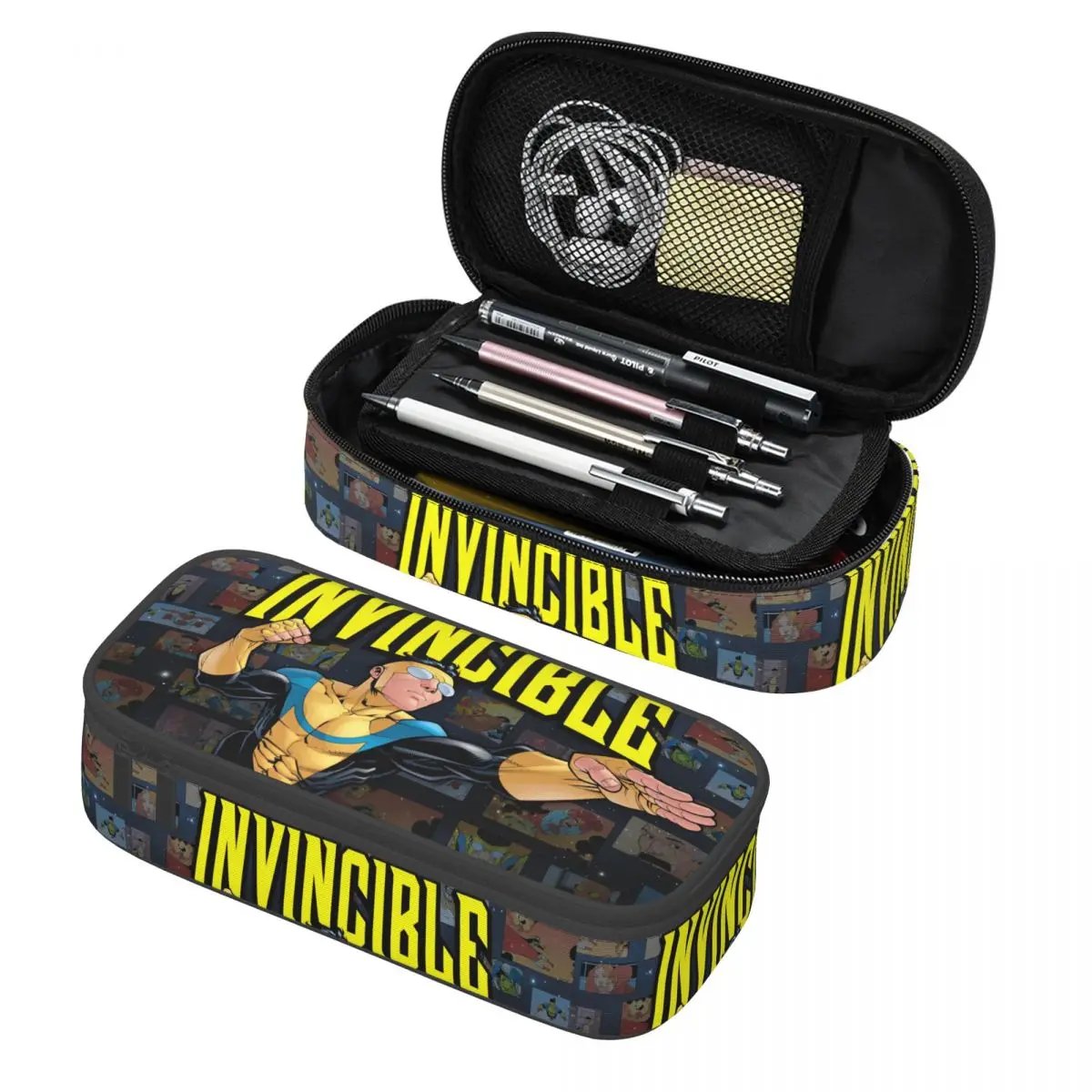 

Invincible Cartoon Superhero Pencil Case Pencil Box Pen Kids Big Capacity Pencil Bags Students School Gifts Stationery