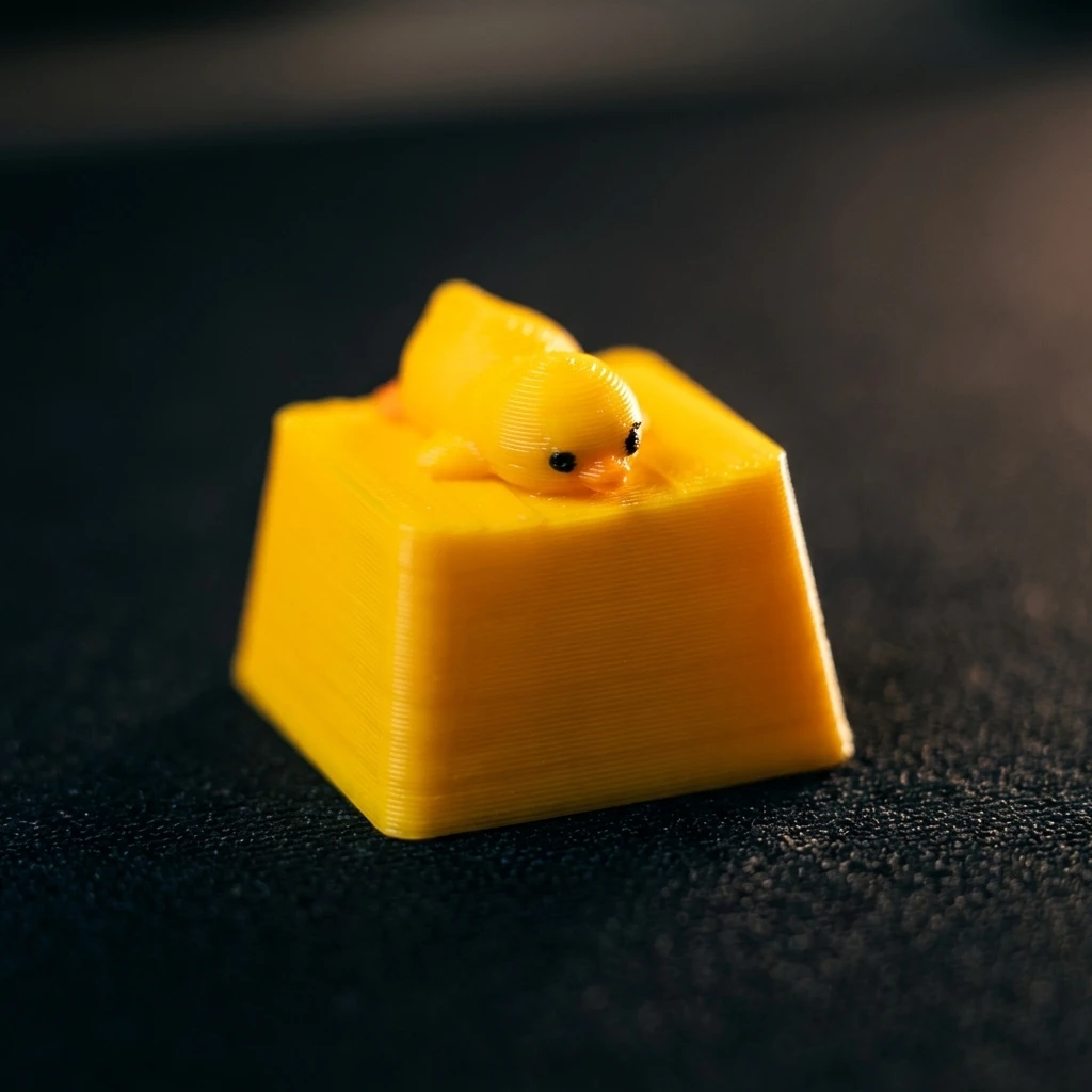 Een klein geel eendje dat ligt - Pc Gaming Yellow recensie en prijs
