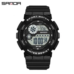 Fashion Sanda Top Brand Men Sports Student Casual Multifunctional Military Led Digital Electron Waterproof Wrist Watches