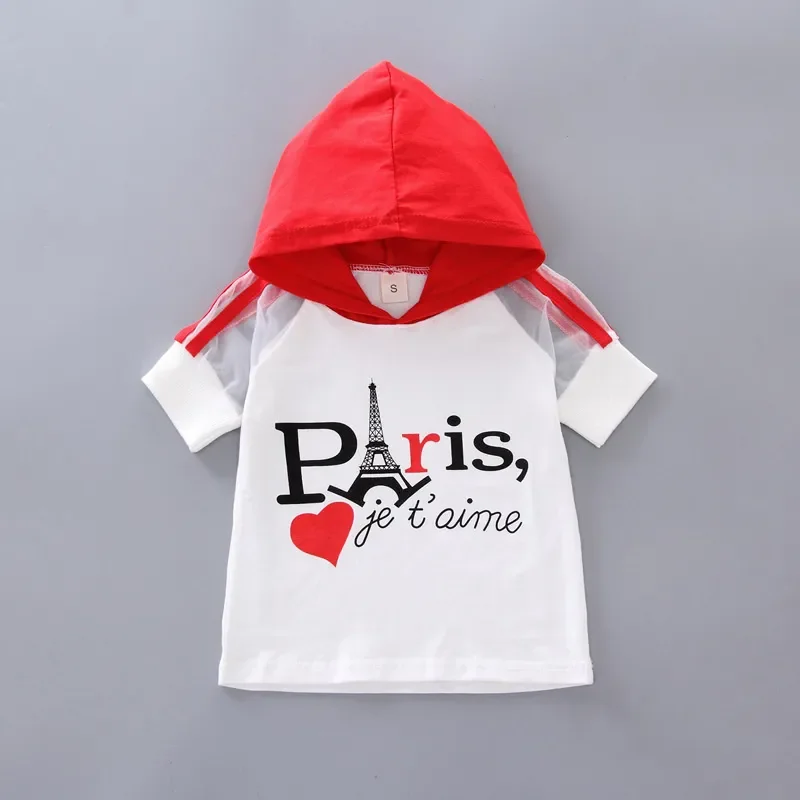 New Summer Baby Girls Clothes Children Boys Sports Letter Hooded T-Shirt Shorts 2Pcs/Sets Toddler Casual Costume Kids Tracksuits