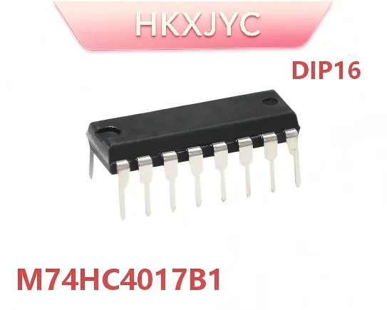 10PCS M74HC4017B1 M74HC4017B1R DIP-16 High Speed CMOS Johnson Decade Counter Divider IC Chip 74HC4017