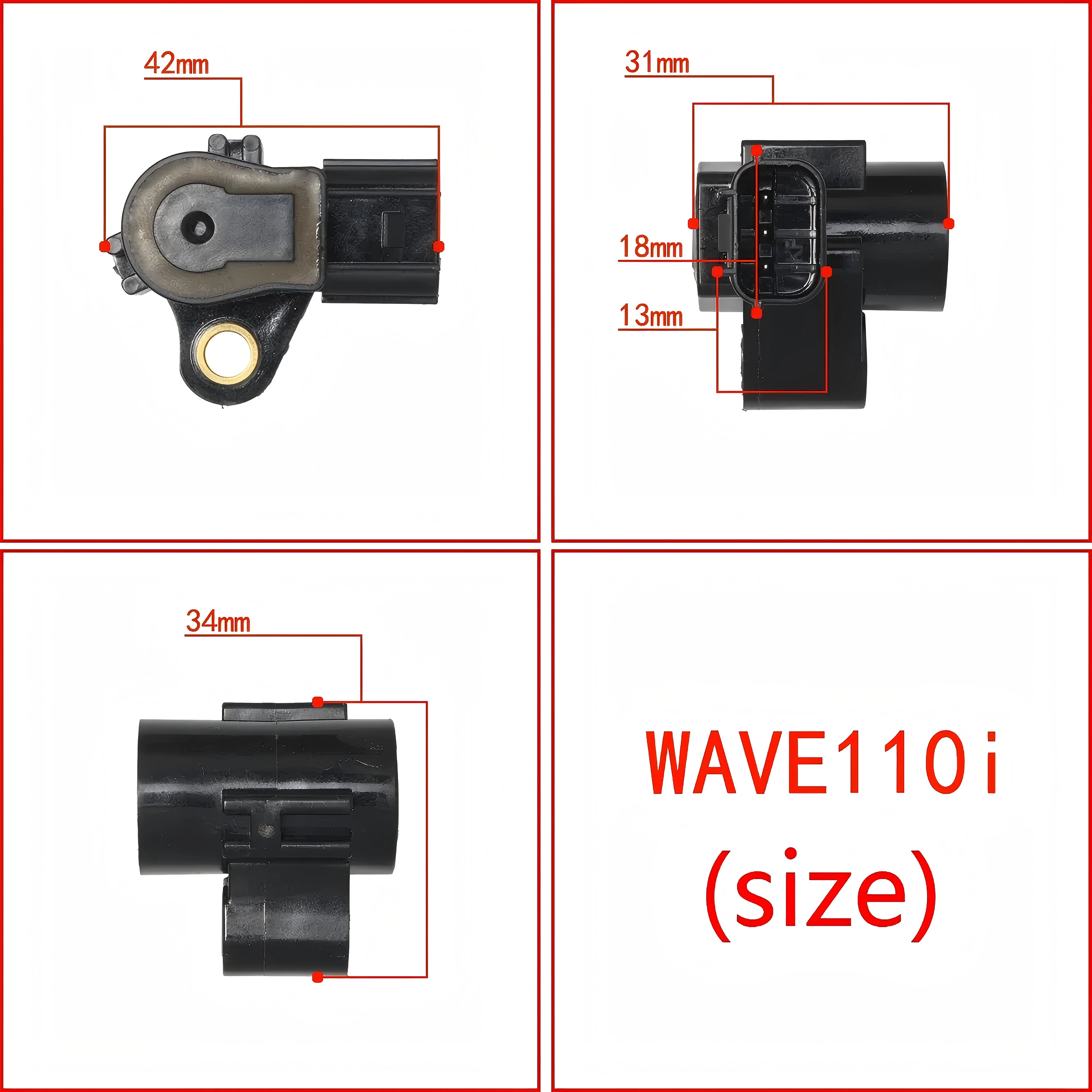 Motorcycle Throttle Position Sensor Tps Tbi For Honda Biz125 Wave110i 125i Beat Titan Fan125i Fan160 Vario Click 16410-K12-V01