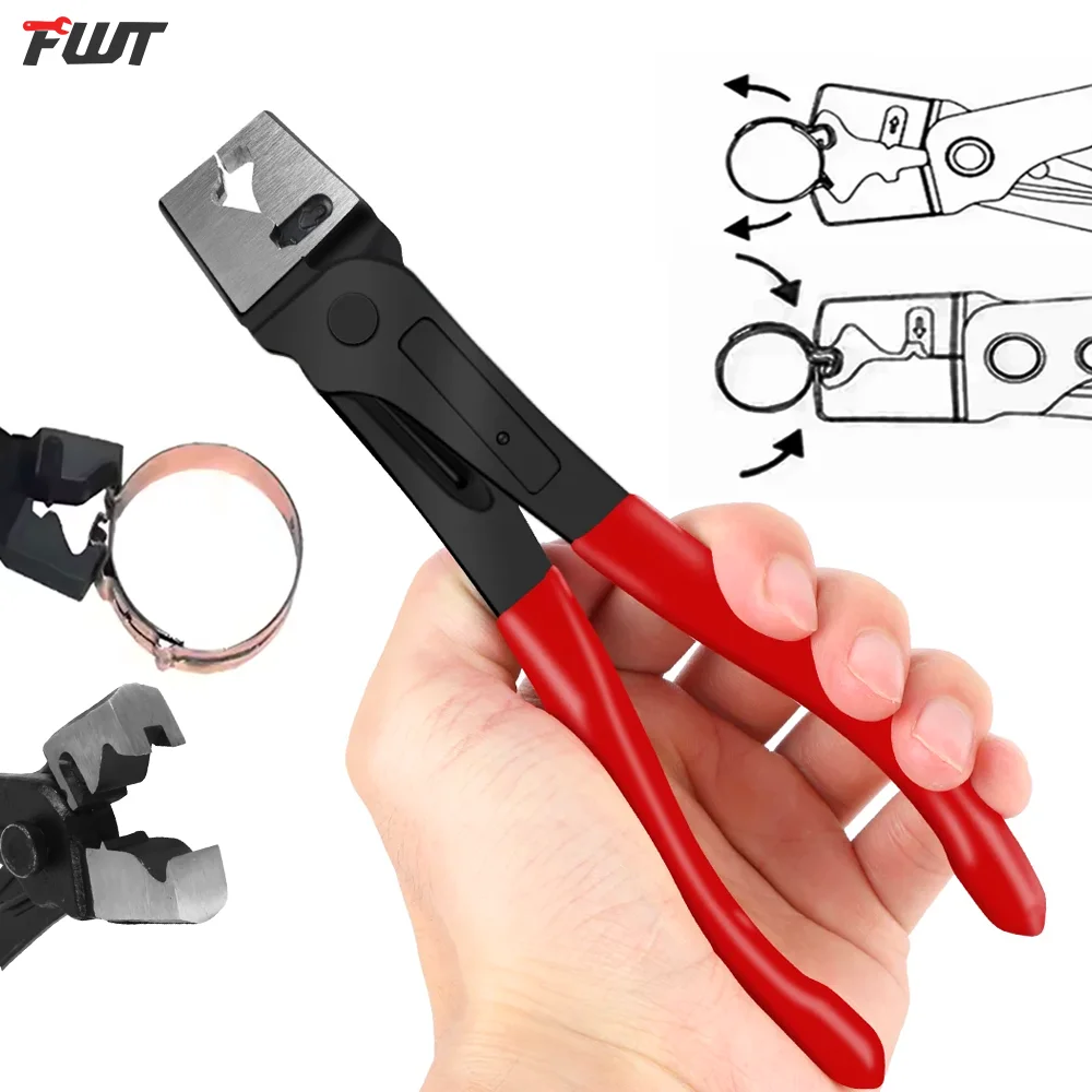

Fuel Pipe Spring Clip Tool, Car Hose Crimping Plier, Oil Hose Clamp Remover,Cars, motorcycles, tools