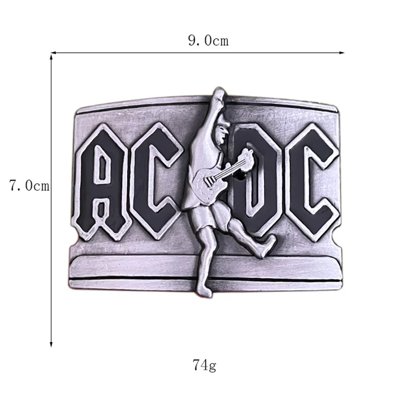 Rock music band belt buckle Western style