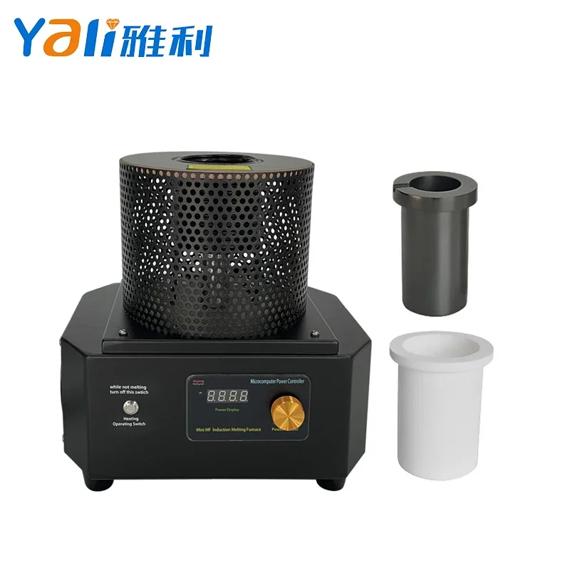 

1400 Degree 3KG Gold Capacity Mini Refining Melting Furnace For Recycle Metal Smelting Induction Furnace Jewelry Machine