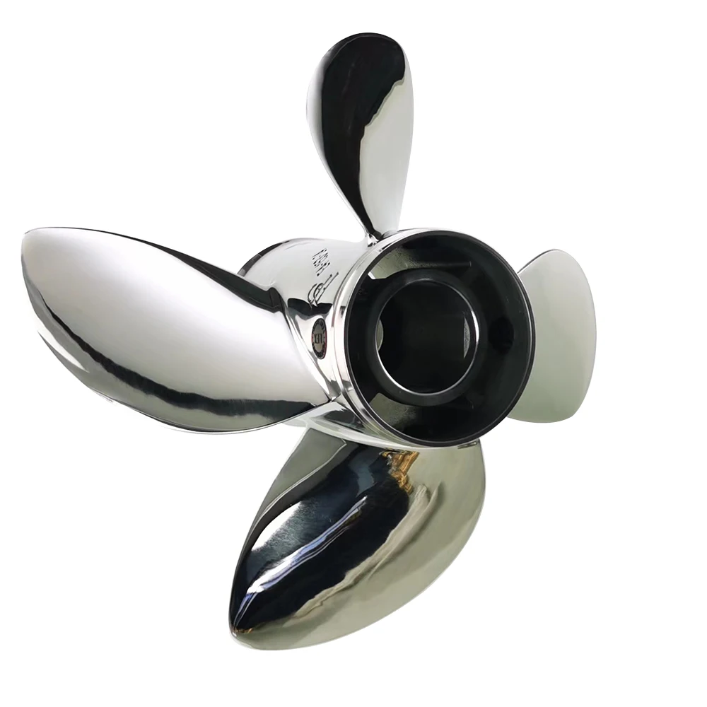 15 1/4 ''X26''150 ~ 300HP الفولاذ المقاوم للصدأ 4 شفرات المروحة البحرية لمحرك سوزوكي الخارجي #4