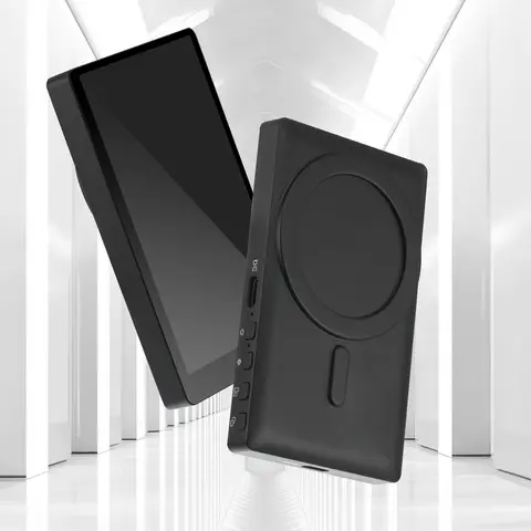 PT001 스마트 폰 Vlog 라이브 스트림 비디오 녹화 용 스마트 폰 무선 자기 모니터 화면 iPhone Android 전화 용