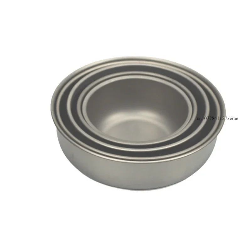 

350 мл/500 мл/700 мл/900 мл/1600 мл уличная миска из чистого титана толстая однослойная салатница супер легкая портативная миска для здоровья
