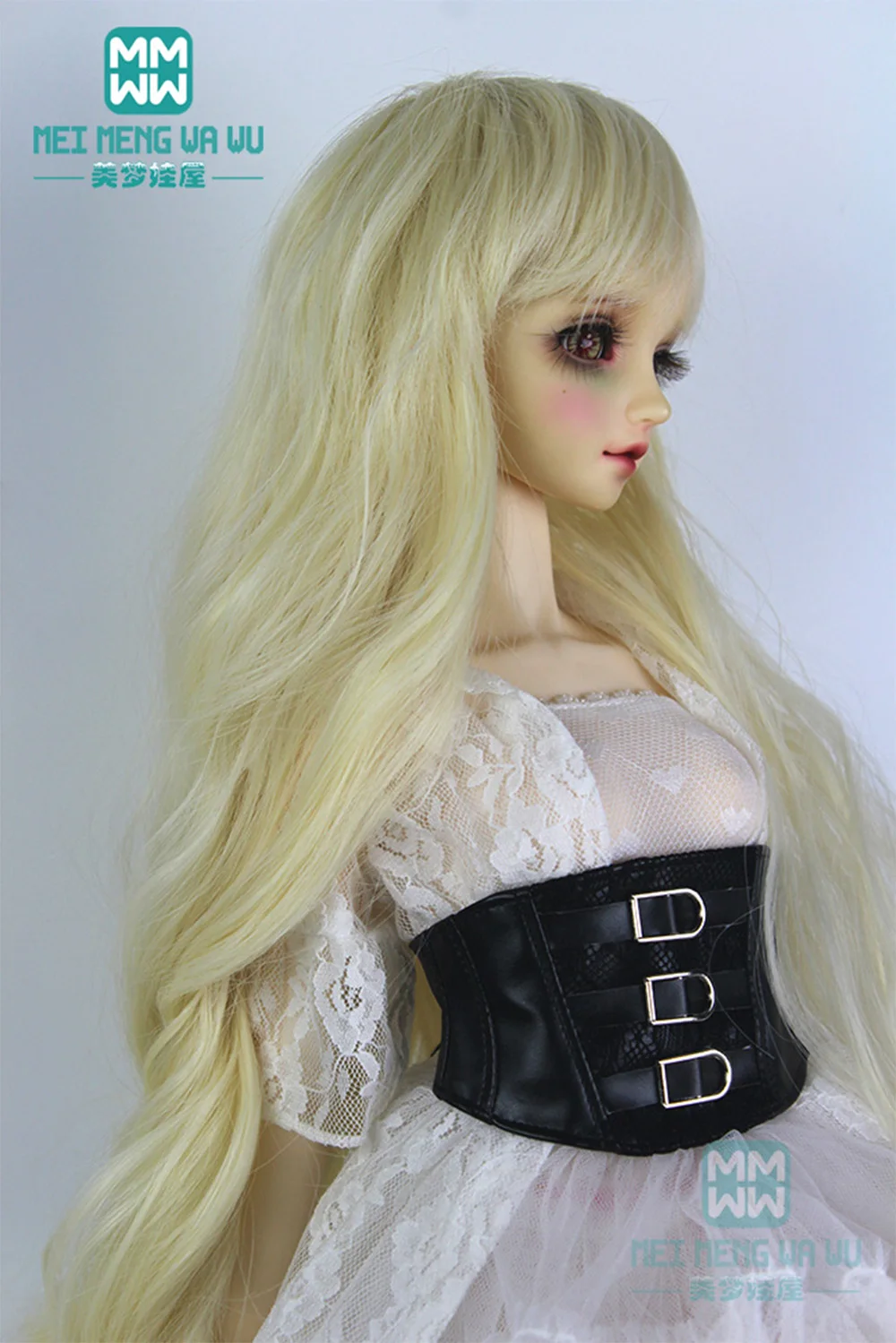 Doll wig Light gold natural curly hair for doll 1/3 1/4 1/6 BJD/SD doll Accessories for dolls