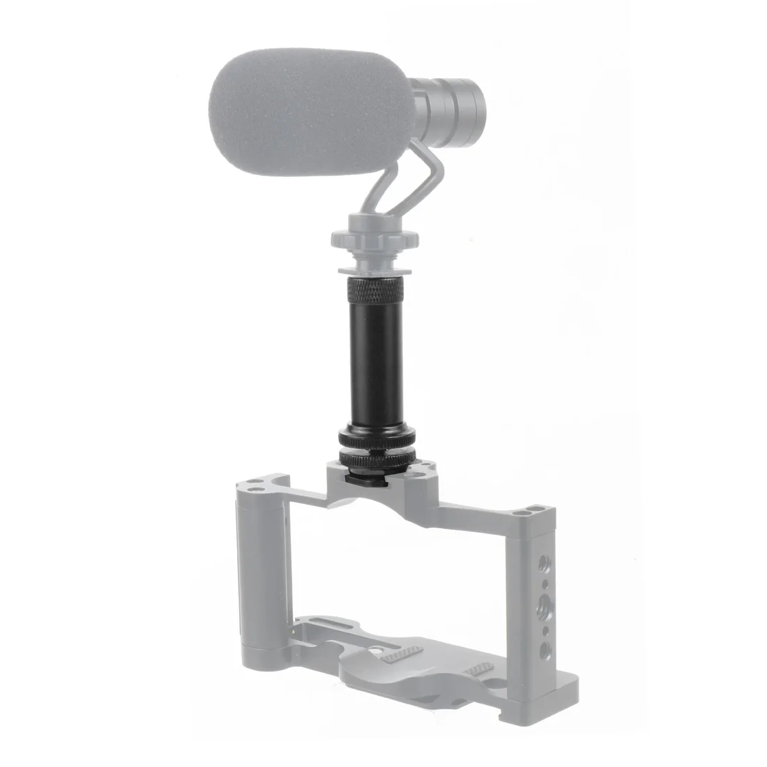 Aluminium-Verlängerungsstange mit Dual-Muttern und 1/4-Zoll-Halterung für Kamera, Live-Streaming, Studiofotografie, LED-Ringlicht-Halterung – Detail 7