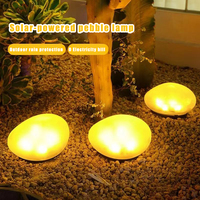 Garden Solar Lights Outdoor Waterproof Solar Powered Stone Light，Outdoor Landscaping lights for Garden Pathway Yard Lawn light