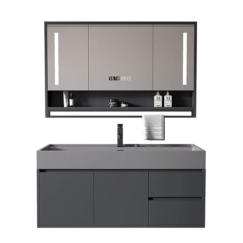 세라믹 일체형 세면대, 욕실 캐비닛, 세면대 캐비닛, 일체형 싱크대 스타일, 세면대, 스마트 유리 세면대