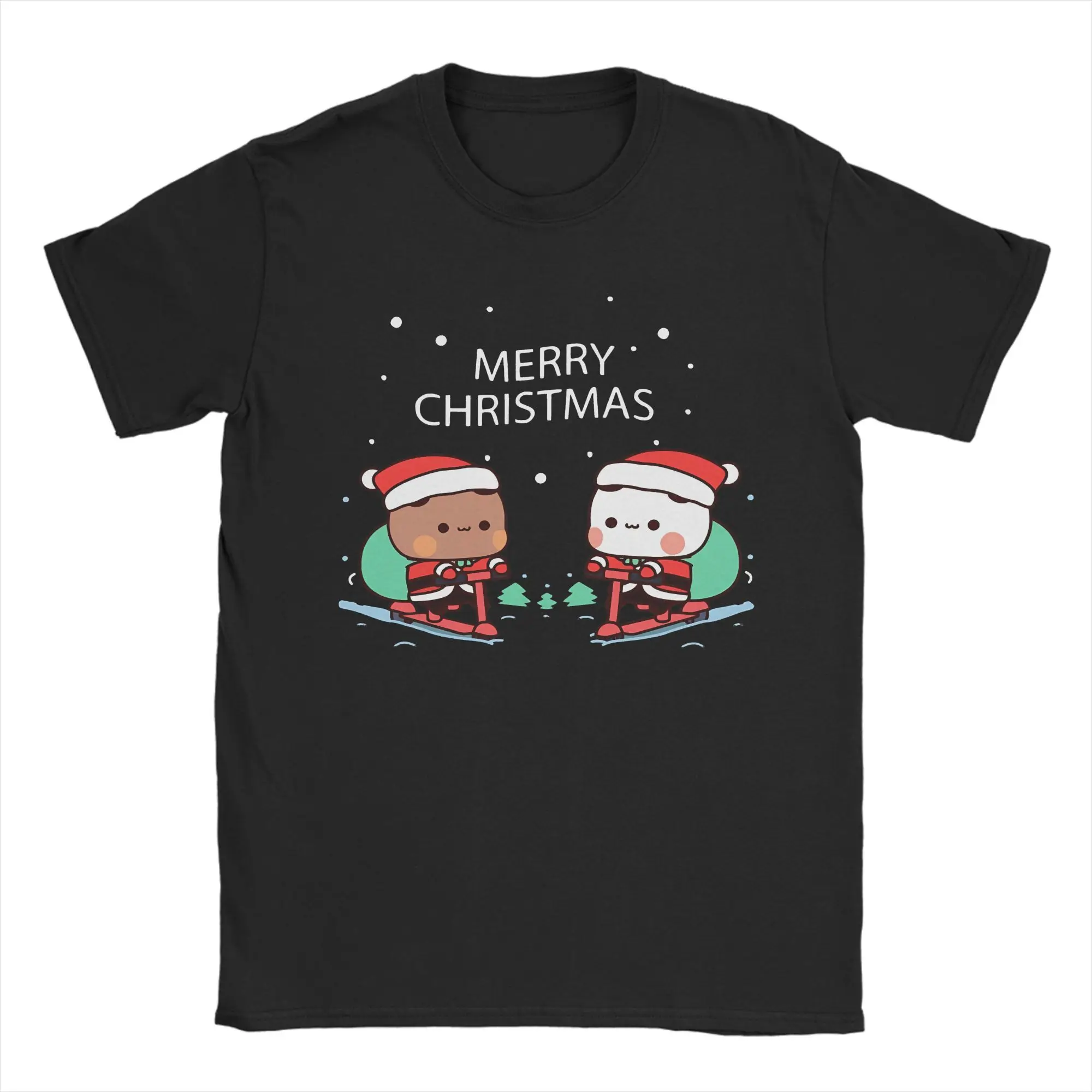 

Fashion Dudu Bubu T-Shirt Men Crew Neck Cotton T Shirts Christmas Festive Short Sleeve Tees Adult Clothes