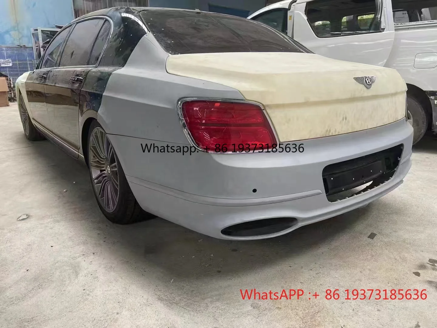 2005–2019 Upgrade 2020 für Bentley Flying Spur Body Kit Stoßstange LED-Scheinwerfer LED-Rücklicht Hochwertige Autoteile