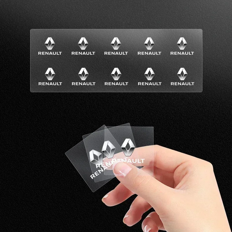 Car Front Seat Headrest Badge Decal Car Side Window Stickers For Renault DACIA Scenic Loguna Twingo Symbol Fluence Espace Clio view 3