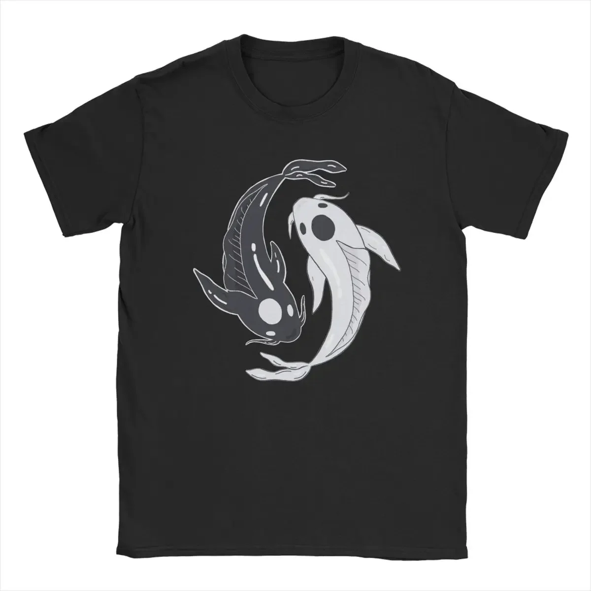 Men Tui And La Avatar The Last Airbender T Shirts Yin Yang Koi 100% Cotton Clothing Short Sleeve O Neck Tee Shirt Unique T-Shirt