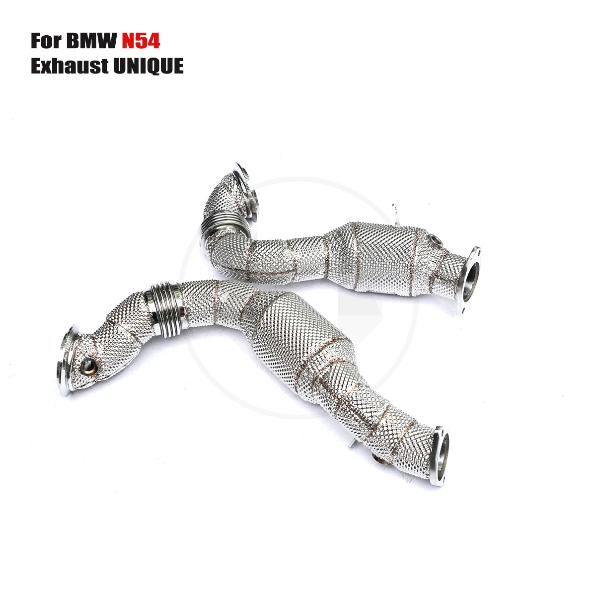 UNIQUE For 2007-2010 BMW E90 335i N54 3.0T With insulator downpipe With cat/without cat exhaust pipe