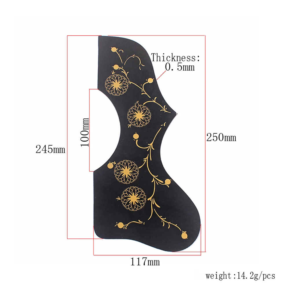 Self-adhesive Anti-scratch Protection Pickguard Scratch Plate for Folk Guitar guitar pickguard set pickguard shield