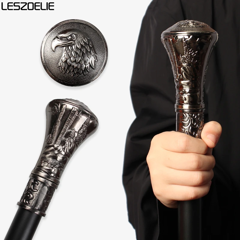 Abnehmbarer USA Eagle Head Totem Griff Metall Gehstock für Männer und Frauen Halloween Cosplay Prop