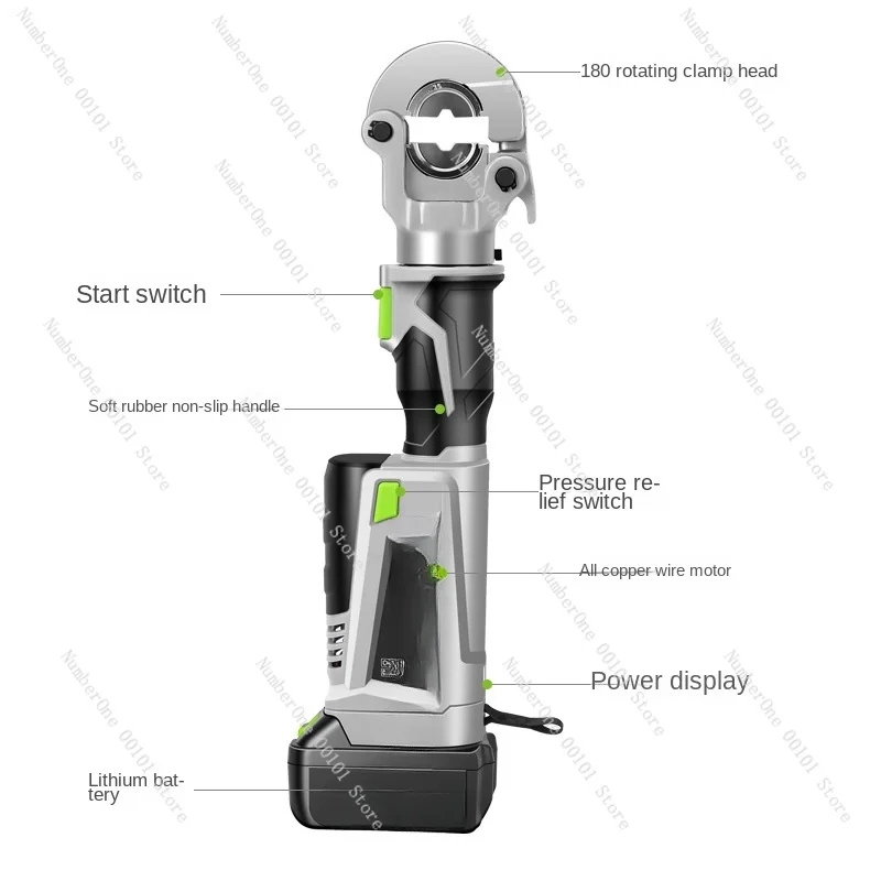 For Rechargeable Electric Hydraulic Crimping Pliers Wire Press Plier Portable Hydraulic Clamp