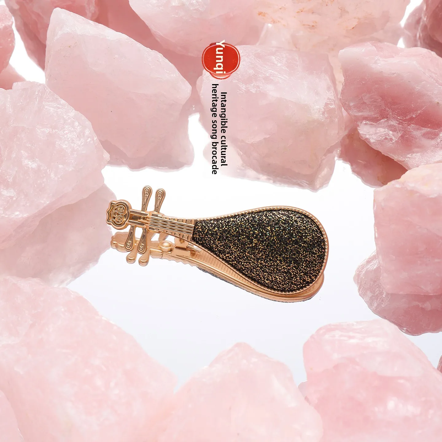 Chinese Style Traditional Song Brocade Cherry Shaped Brooch For Women Elegant Hanfu Matching Accessory Fashion Pink Breastpin