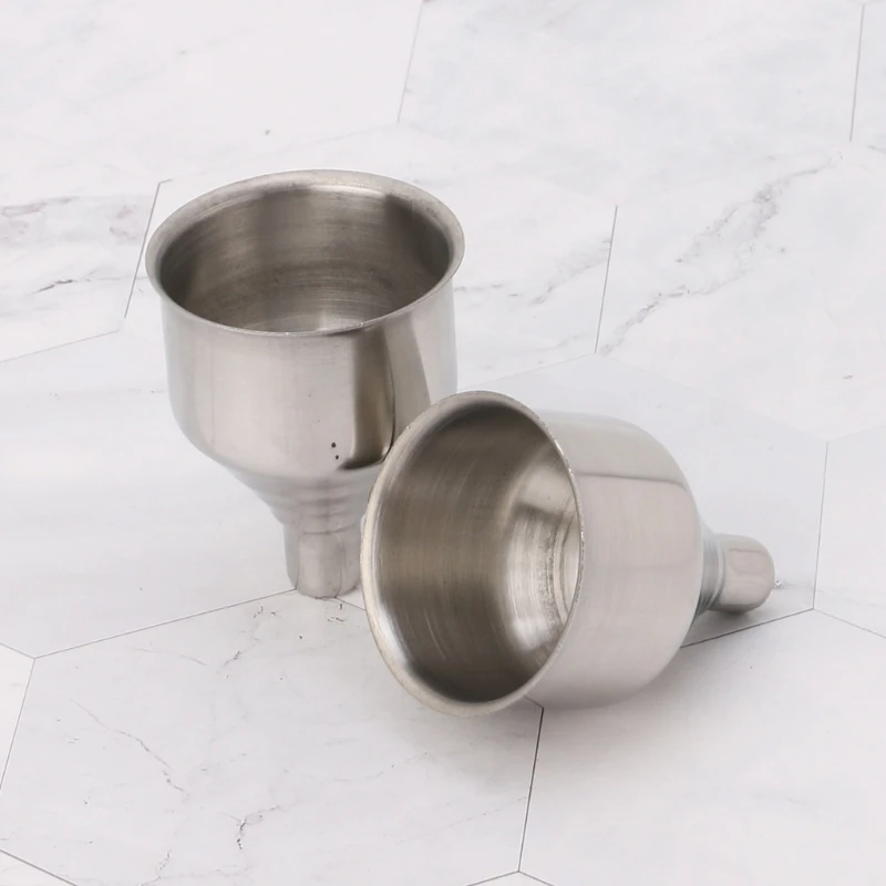 R1WA Riempiono imbuto in acciaio inossidabile Riempimento piccole bottiglie boccette cucina liquido