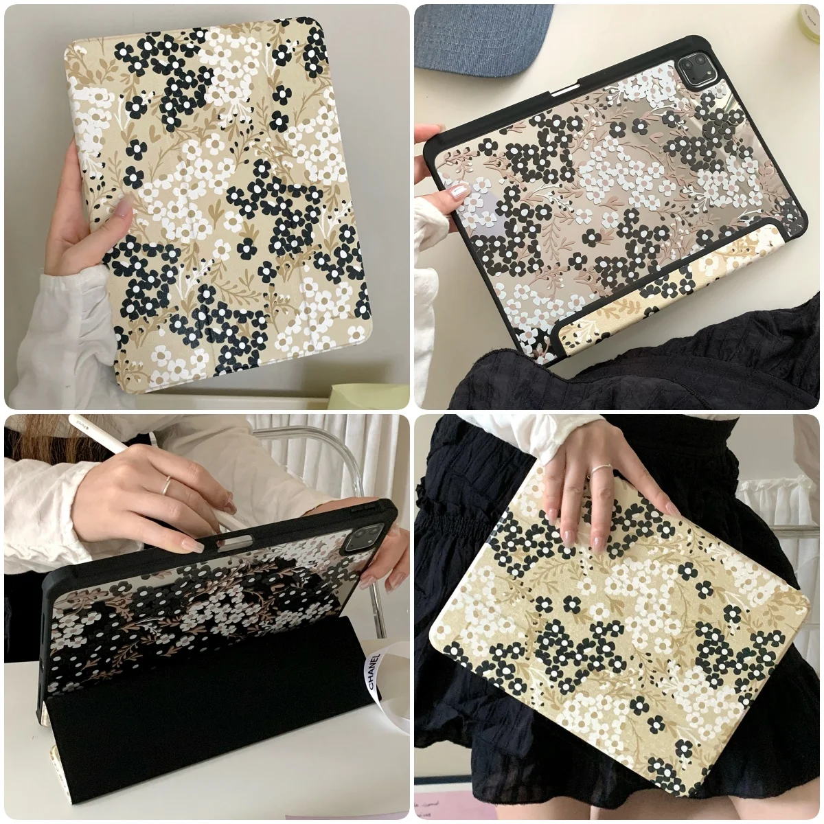 

plum blossom For iPad 2024 Air Pro 11 12.9 13 inch Case 9.7 10.2 5th 6th 7th 8th 9th 2022 10th Generation Cover Air 3 4 5 6 Case