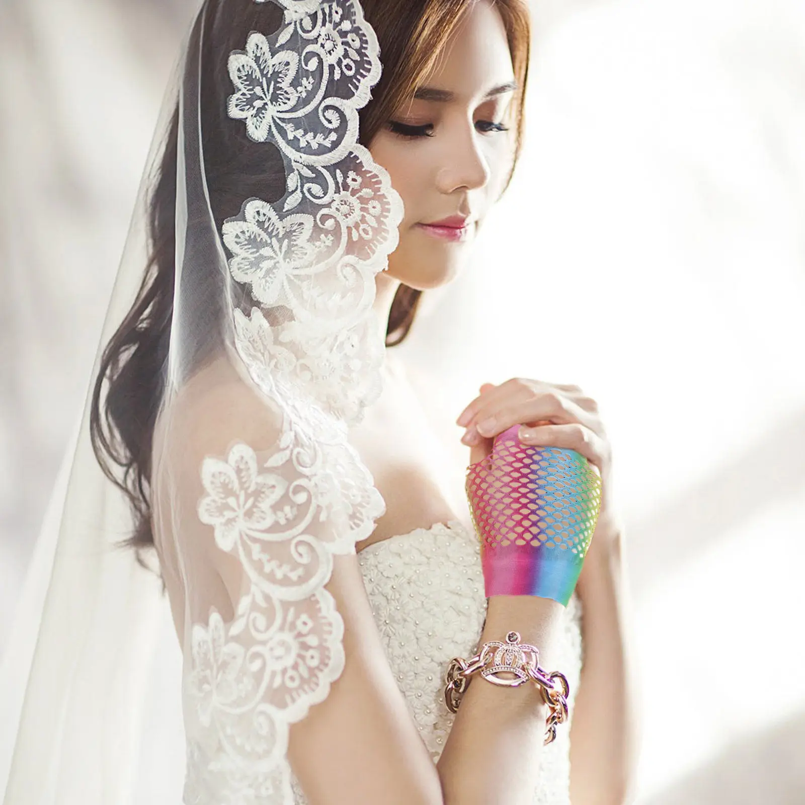 3-pares-de-luvas-coloridas-de-rede-de-pesca-luvas-de-nylon-elasticas-e-leves-para-festa-de-casamento-noiva-dama-de-honra-acessorio-de-fantasia-para-cosplay