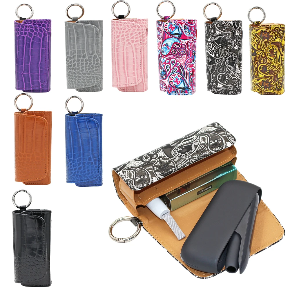 

Fashion 10 Colors Flip Leather Case for IQOS 3 Duo Accessories Carring Holder Bag Cases for ICOS 3 Duo/Duo 3 Case