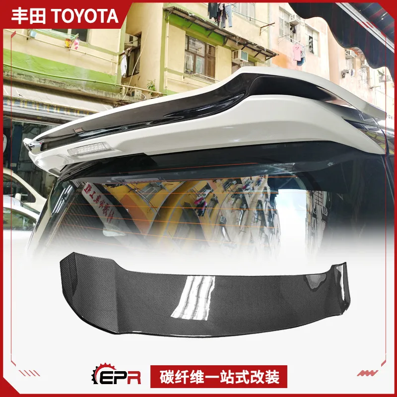 

Suitable for Toyota Alphard Vellfire 30 Series SLKB, Carbon Fiber Top Wing Add-on