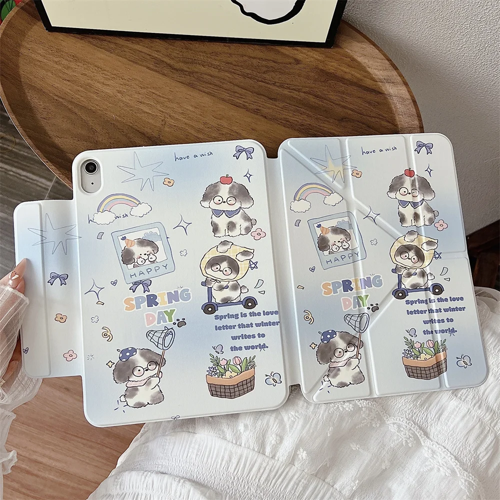Kawayii Glasses Puppy Cover for iPad 10th 10.9 11