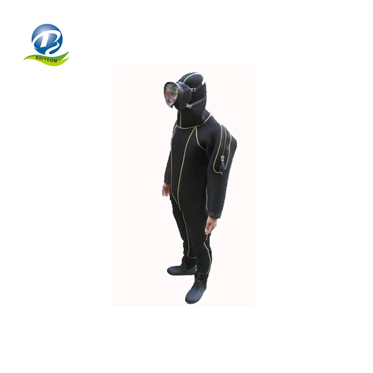 full mask neoprene 7mm completely closed diving suit