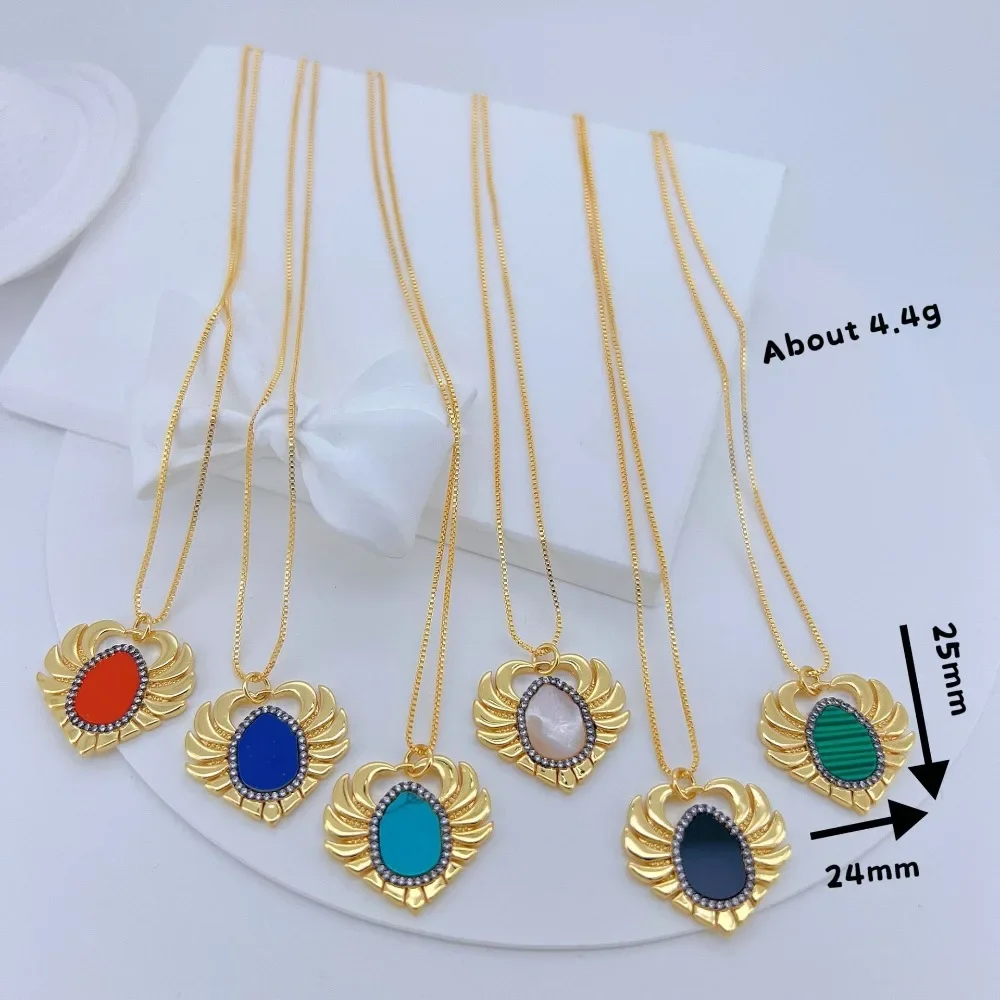 1 Pcs Copper Gold Plated Shell Pendant Only for Diy Necklace Earrings Making Supplies Hemp Lace Lapis Lazuli Jewelry Accessories