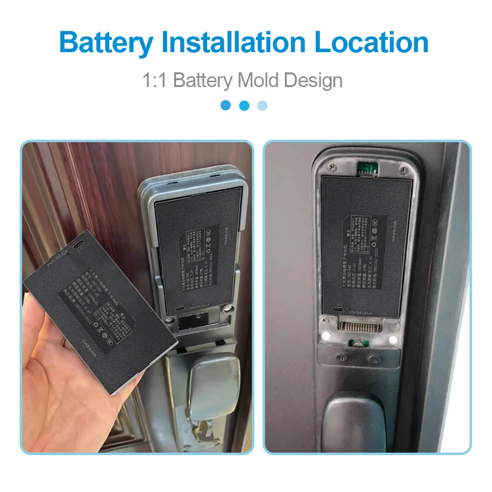 5000mAh TXD-68C TZ68-C Smart-Türschloss-Lithiumbatterie, universelle C+ C-T P-P+ Schnittstelle für Fingerabdruck- und elektronische Codeschlösser – Detail 8