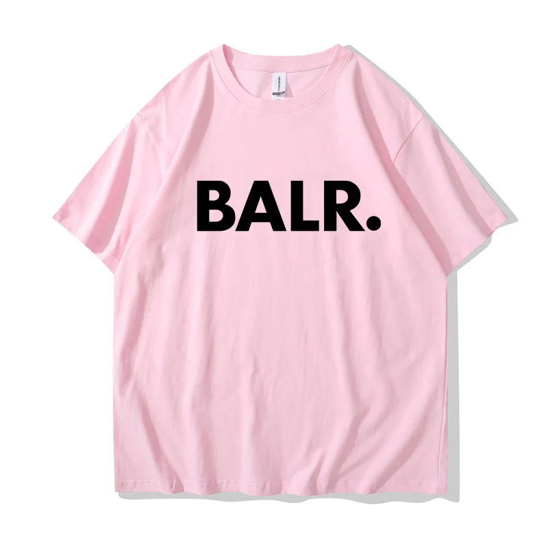 T shirt Men Hip Hop Balr Print Cotton T Shirt Streetwear Harajuku Summer Short Sleeve T-Shirt Women Tops Tees Fashion ClothingRa