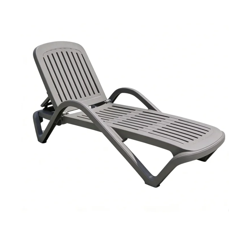 

Fashion Modern Moon Plastic Folding Villa Hotel Pool Beach Lounger Chair for Outdoor Patio and Garden Courtyard Deck