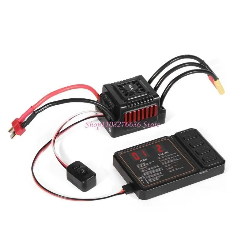 

R6FD 45A Waterproof ESC Program Card Brushless Electric Speed Control Upgrade Modified Accessory for 1/10 Wireless Car