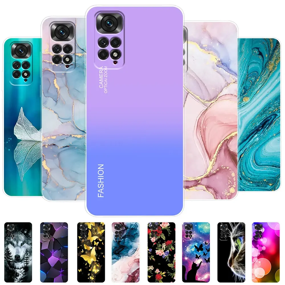 For Xiaomi Redmi Note 11 Case Redmi Note 11s Covers Silicone Soft Fundas Phone Case For Redmi Note 11 Pro 4G 5G Note11 S Bumper