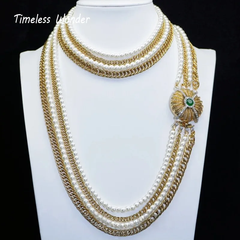 

Вневременное чудесное необычное длинное ожерелье из многослойного стеклянного бисера с цирконом для женщин, дизайнерские ювелирные изделия, модный подарок, редкий топ, универсальный 3346