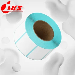 LKX Width small thermal adhesive label sticker Blank White Thermal Sticker for Barcode sticker Label Price label in Roll