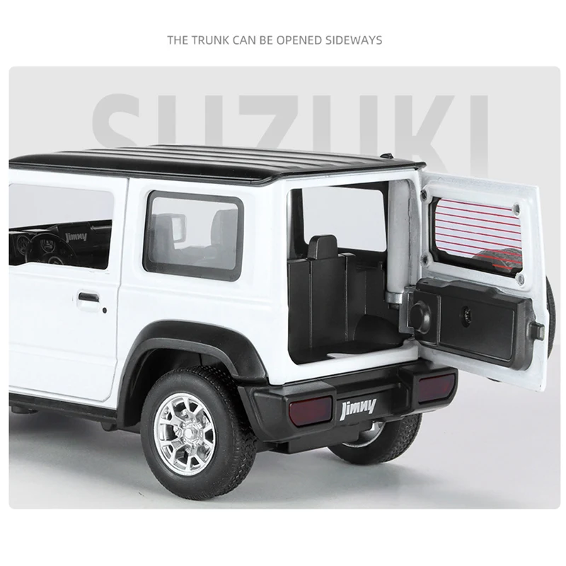 1:24 SUZUKI Jimny Alloy Car Model Diecasts Metal Off-Road Vehicles Car Model Sound and Light Simulation Collection Kids Toy Gift