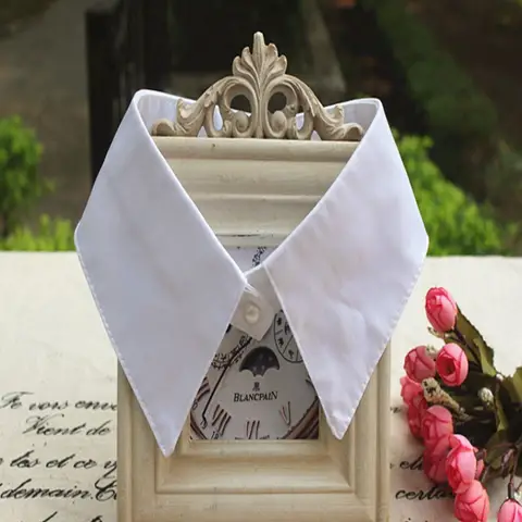 숙녀 가짜 칼라 여성 성인 분리형 옷깃 셔츠 가짜 칼라 패션 솔리드 컬러 거짓 블라우스 Neckwear 의류 액세서리
