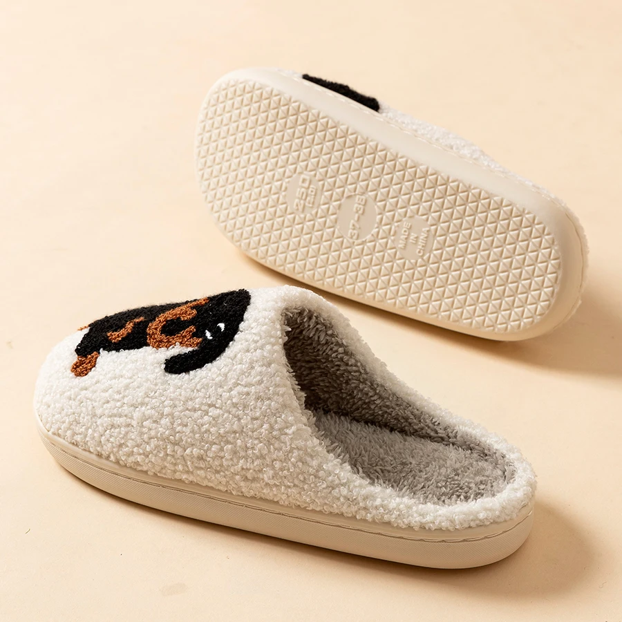 Cartoon Cute and Interesting Dachshund Dog Women Slippers Indoor Warm Comfort Lightweight Bedroom Concise Winter Cotton Shoes view 6