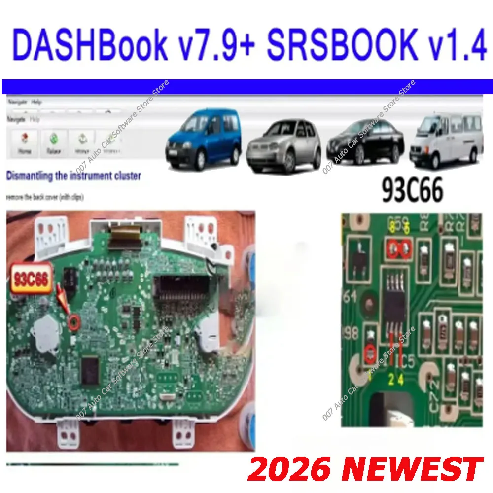 2026 NEW DASHBook V7.9 and SRSBOOK V1.4 Full Version with Keygen - Disassembly Remote Installation Guide for Beginners