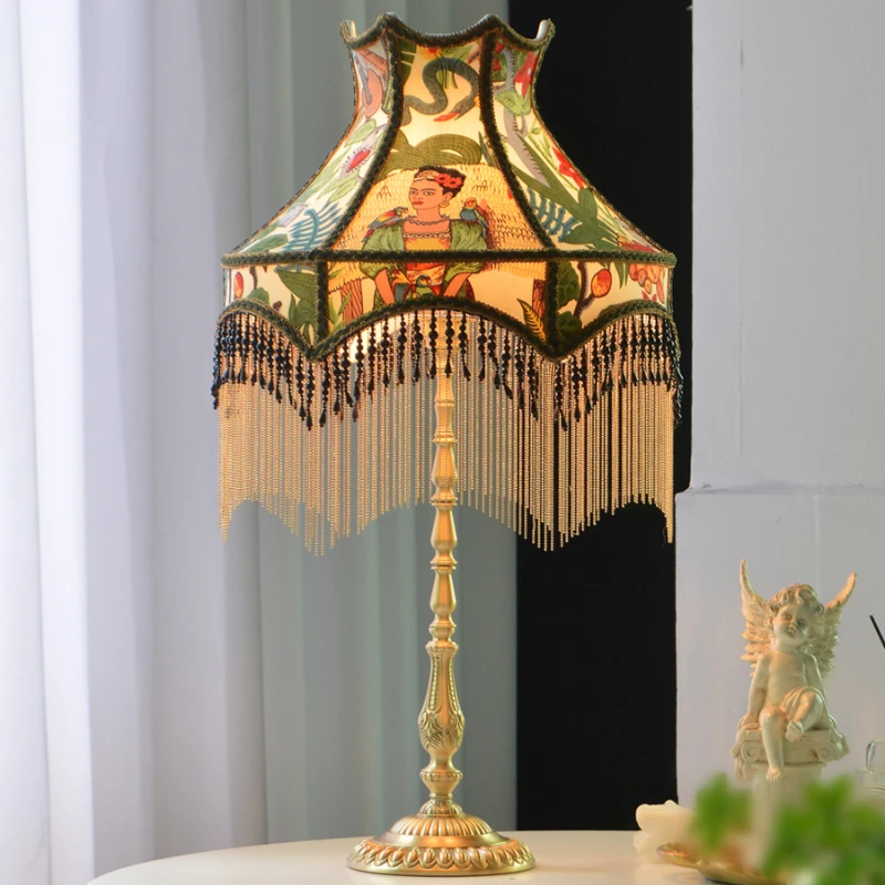 Ambient desk lamp French American retro design surrealism brass bedroom living room