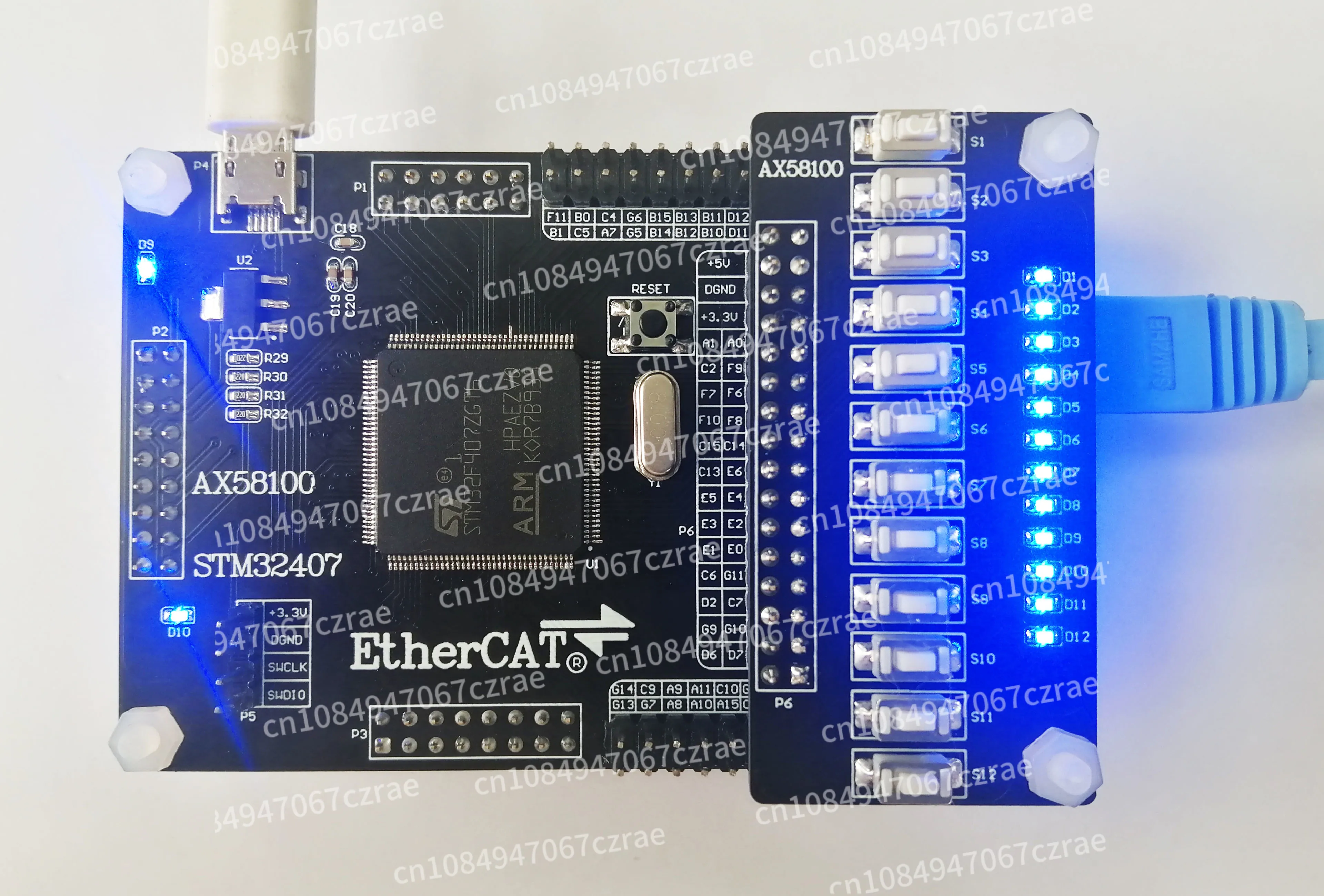 AX58100 AX58100 Slave AX58100 Development Board for Ether CAT 32IO CIA402