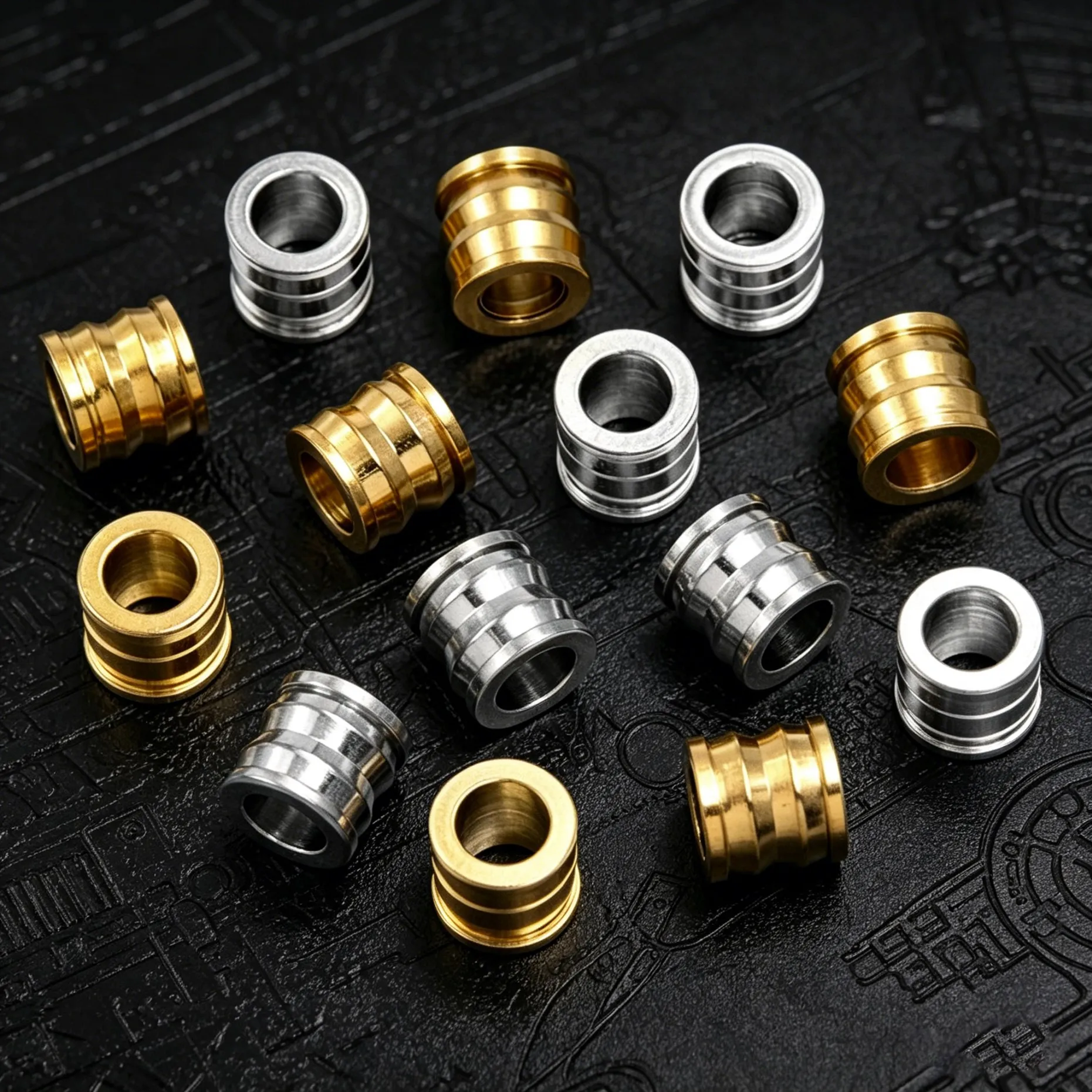 10 Stück/Lot lose Spacer-Perlen in Bambusform für DIY handgemachte Armbänder, Halsketten, Schmuckherstellung, Bastelmaterial – Detail 5