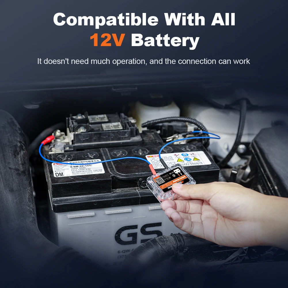 ANCEL BM200 Car Battery Tester 12V Automotive Battery Monitor Bluetooth Auto Battery Load Tester with Cranking Charging Test image 2